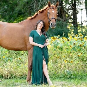 Rokoko Forest Green Wrap dress